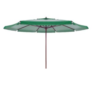 Ombrelone Positano de Haste Central Bagum Madeira 4,00m. Cobertura em Bagum FPS 100, Proteção Real Contra Raios Solares.